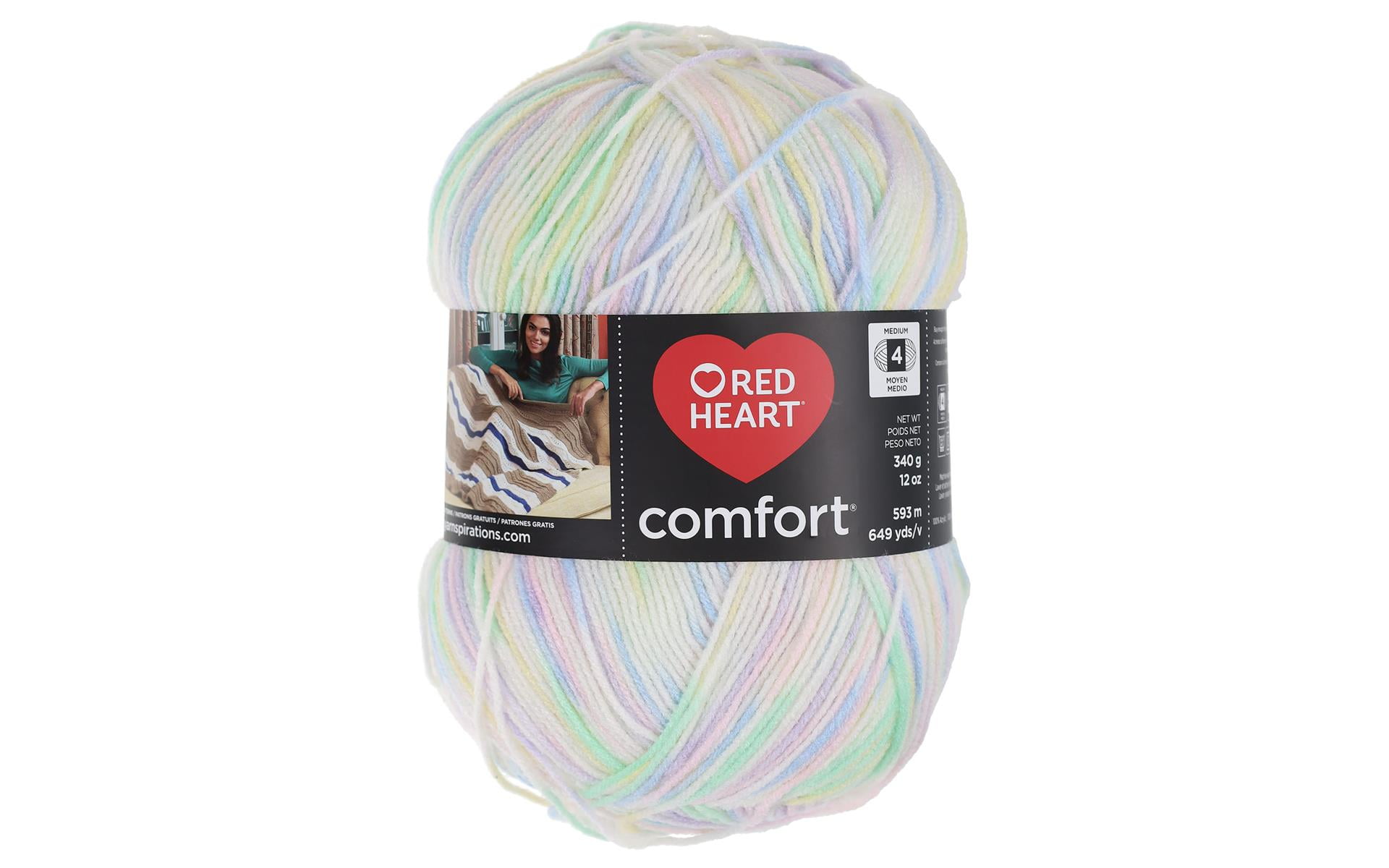 Red Heart Comfort Shades of Tan Yarn - 1 Pack of 16oz/454g - Acrylic - 4  Medium (Worsted) - 867 Yards - Knitting/Crochet