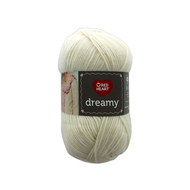 C&C Red Heart Dreamy Yarn 8.8oz Ivory