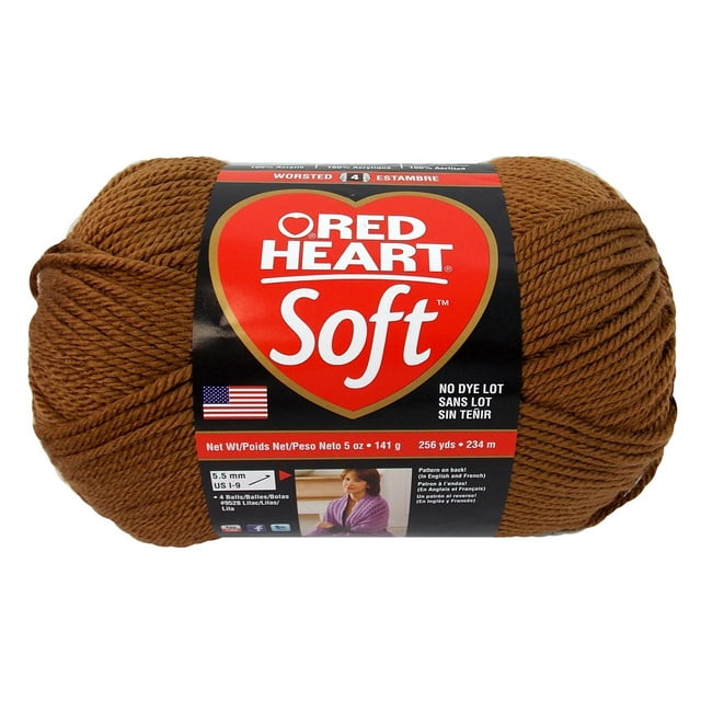C&C Red Heart Soft Yarn 5oz 256yd Toast