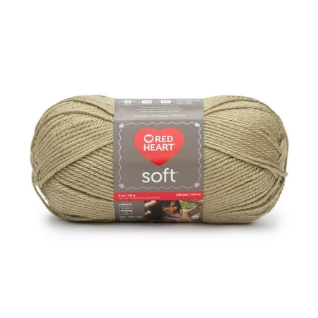 Red Heart® Soft™ #4 Worsted (Medium) Acrylic Yarn, Wheat 5oz/142g 256 Yards