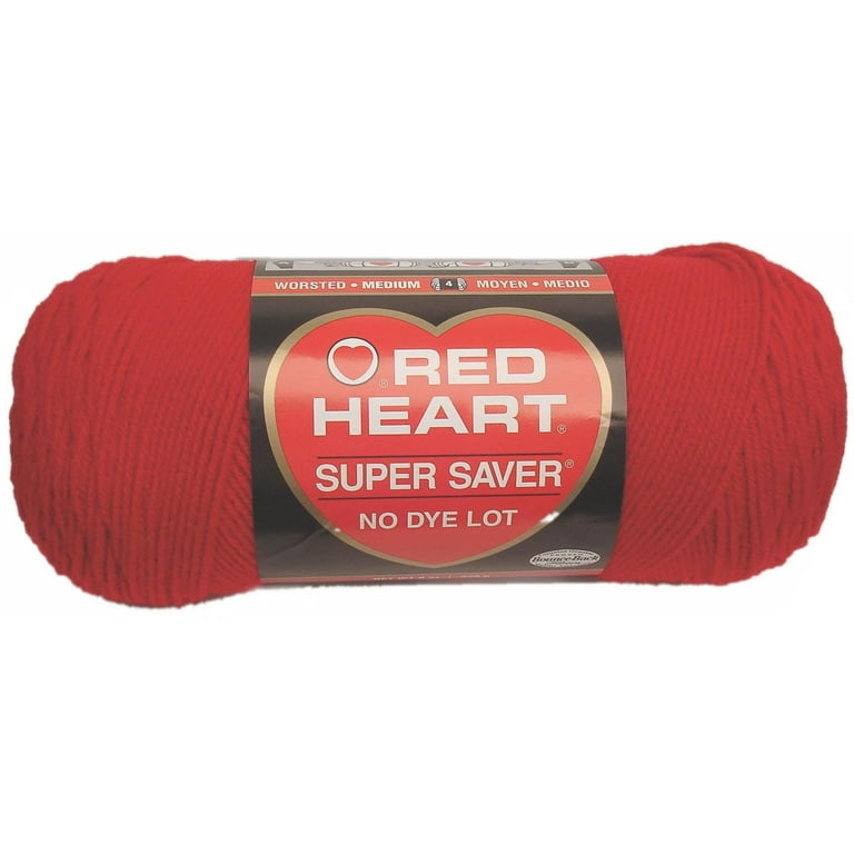 Yarnspirations Red Heart Medium Super Saver Yarn - Speckle Cherry Red - 10 oz