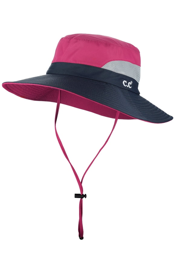Safari Sun Hat Wide Brim Hat with Ponytail Hole Packable UPF 50+ for Hiking Camping