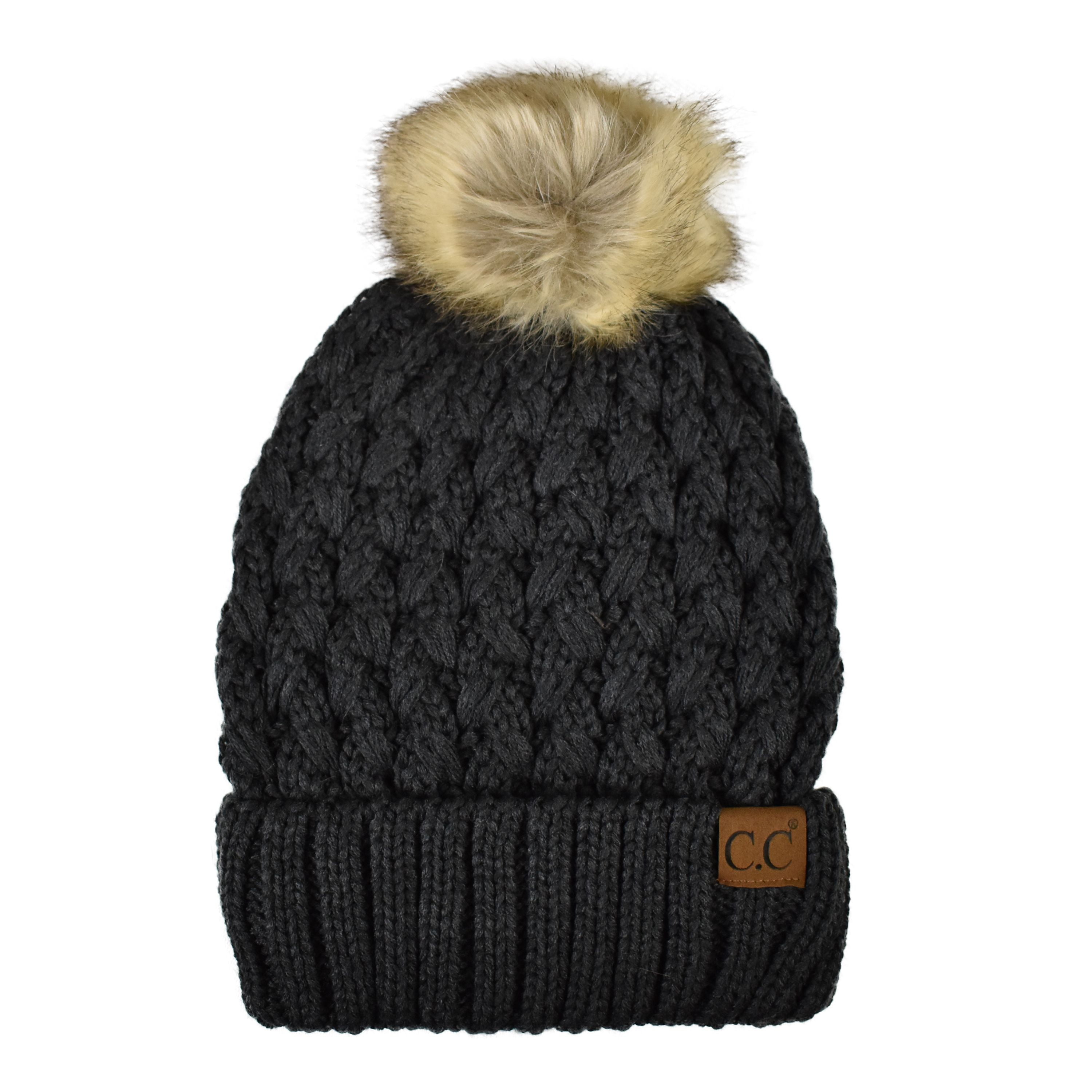 C-C-Thick-Cable-Knit-Faux-  display picture 2