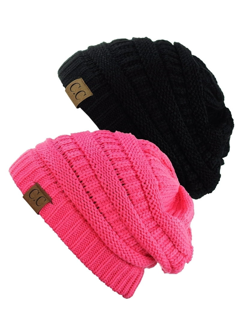 C.C Trendy Warm Chunky Soft Stretch Cable Knit Beanie Skully  display picture 1