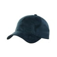 thumbnail image 1 of C.C Unisex Adjustable Faux Suede Precurved Bill Baseball Cap Hat - CC Navy, 1 of 4