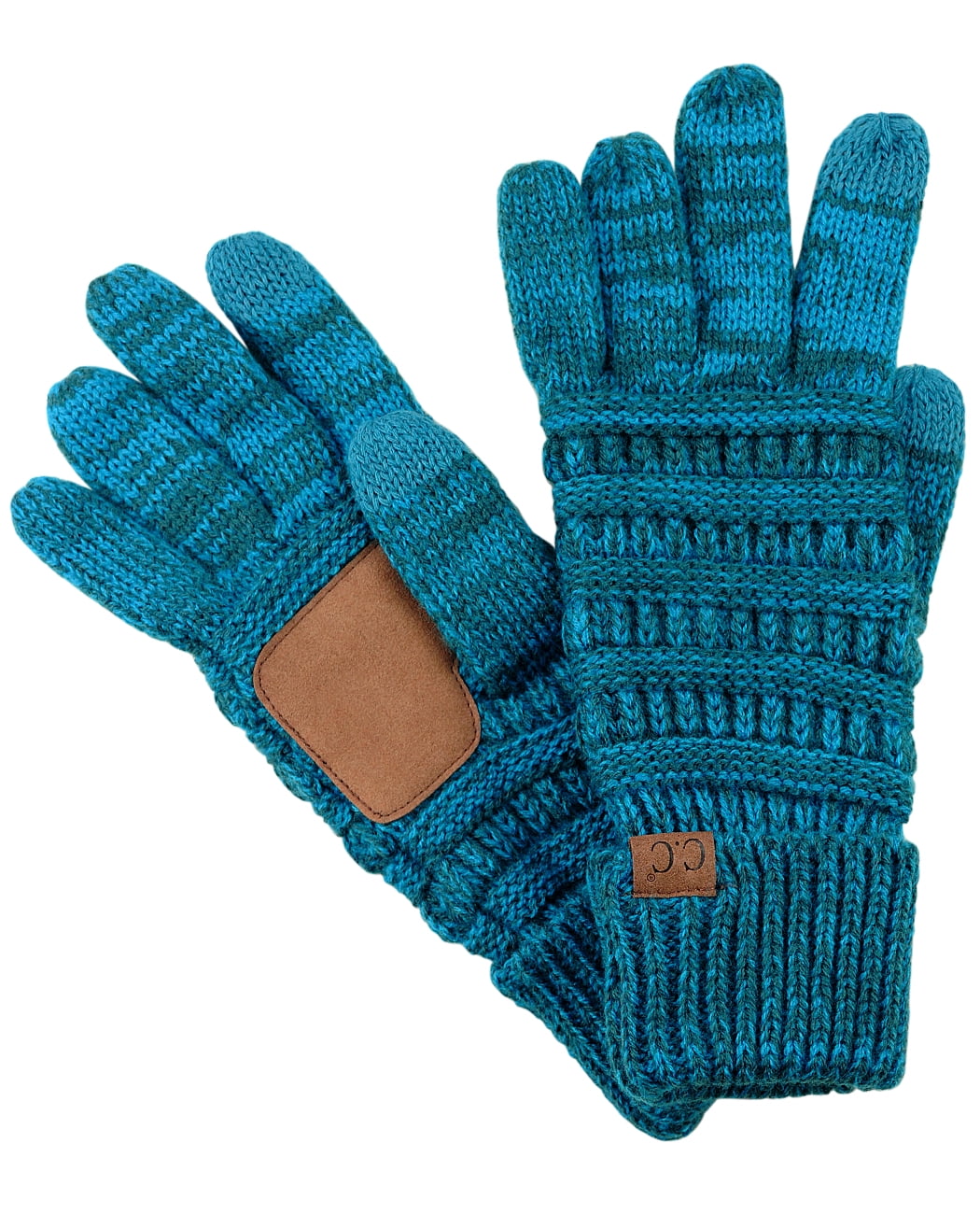 C.C Unisex Cable Knit Winter Warm AntiSlip Touchscreen Texting Gloves