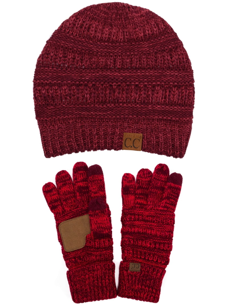 Soft Stretch Cable Knit Beanie and Anti-Slip Touchscreen  display picture 1
