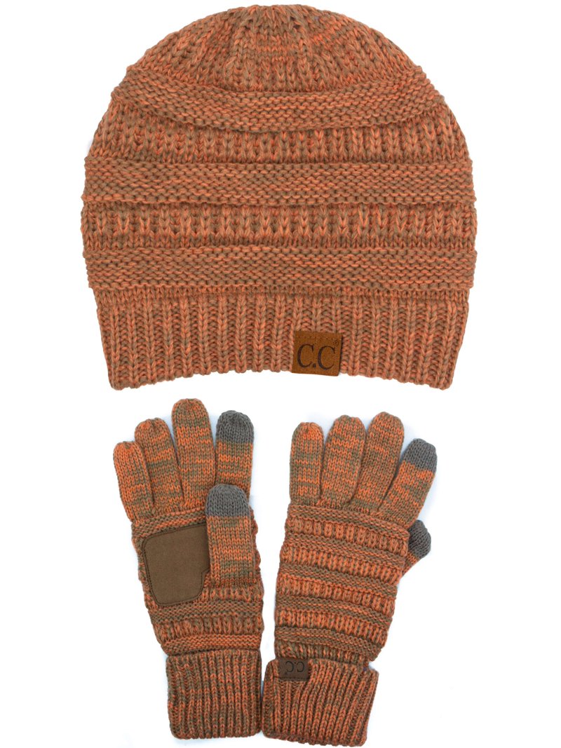 C.C Unisex Soft Stretch Cable Knit Beanie and Anti-Slip  display picture 3