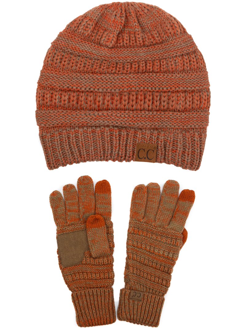 C.C Unisex Soft Stretch Cable Knit Beanie and Anti-Slip  display picture 3