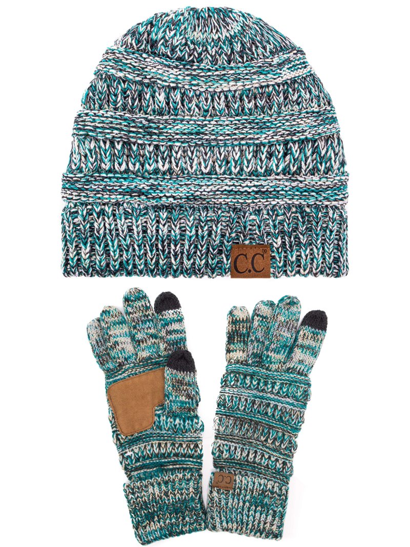 C.C Unisex Soft Stretch Cable Knit Beanie and Anti-Slip  display picture 1