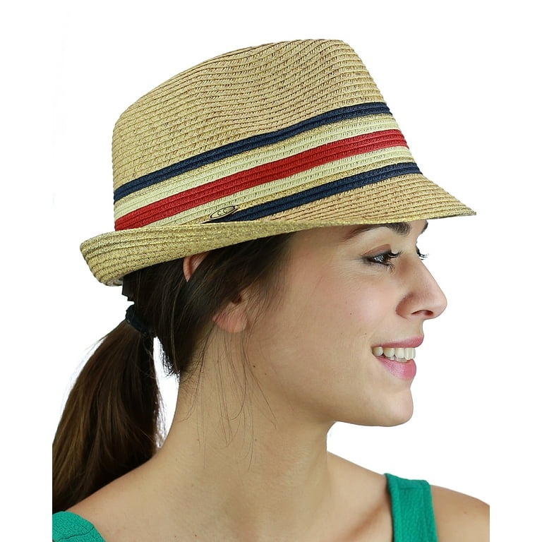 Gold trilby hat top
