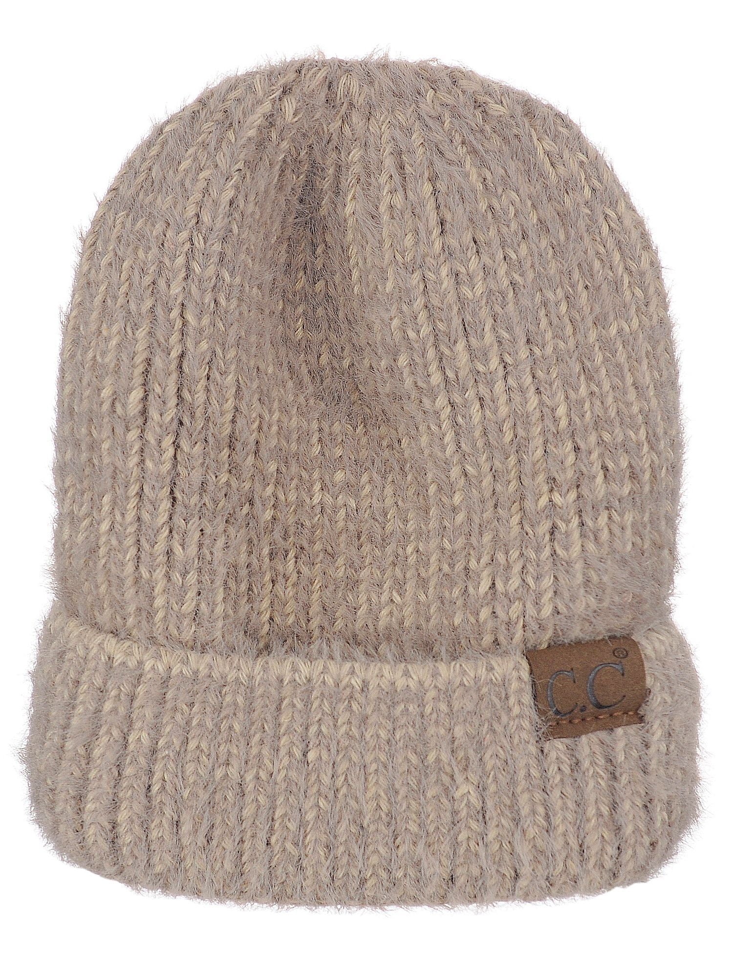 UGG Fuzzy Knit Visor Cap in Taupe UGG® UGGfluff Scalloped Hat for Women | UGG® main image 4