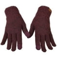 thumbnail image 1 of C.C Winter Warm Eco-Friendly Recycled Yarn Touchscreen Texting Gloves, Heather Wine, 1 of 3