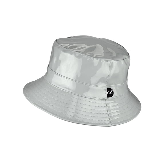 C.C Women's All Season Foldable Waterproof Rain Bucket Hat, Gray