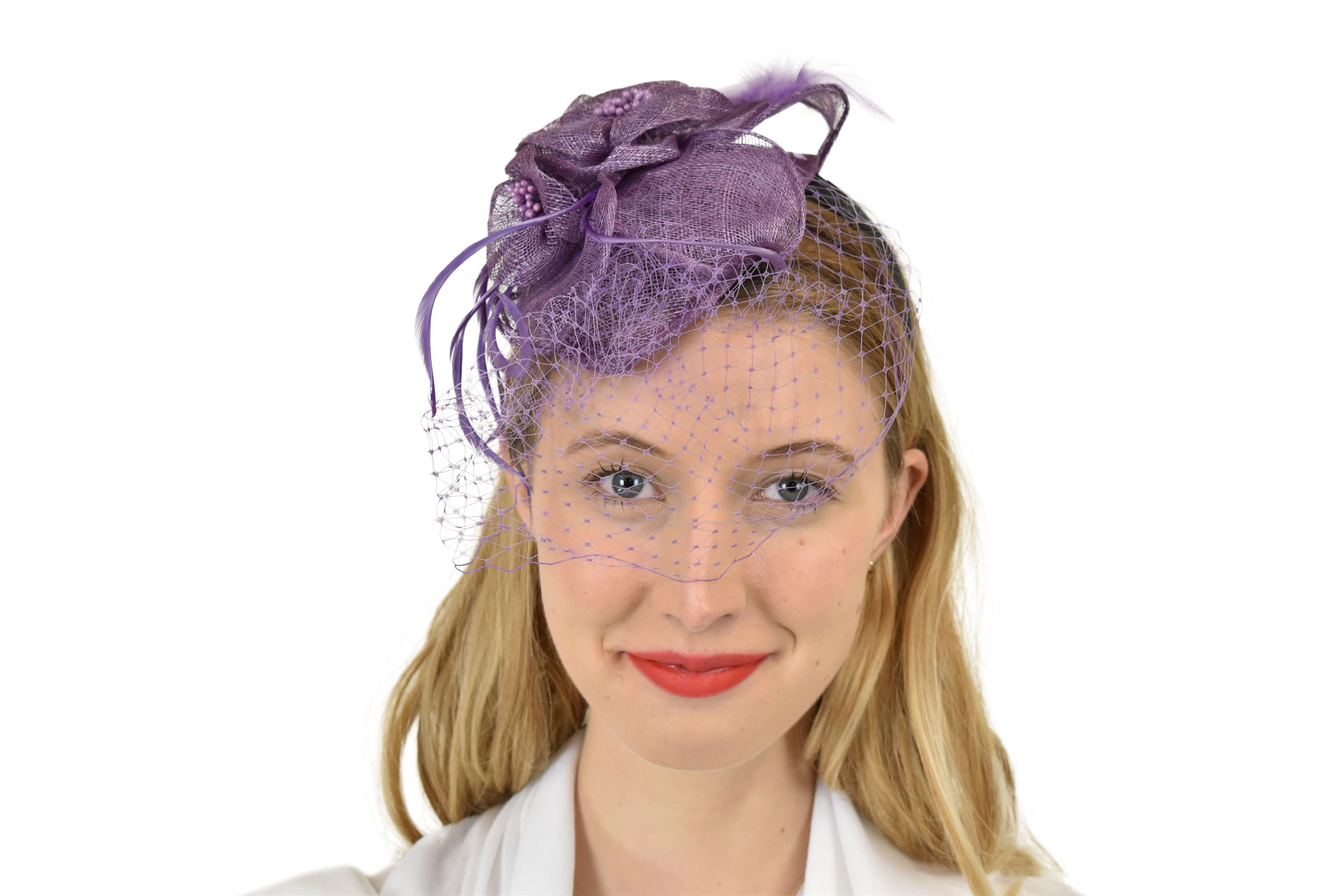 Elegant Purple Fascinator Pretty in purple ?✨ Add the perfect finishing touch with  main image 3