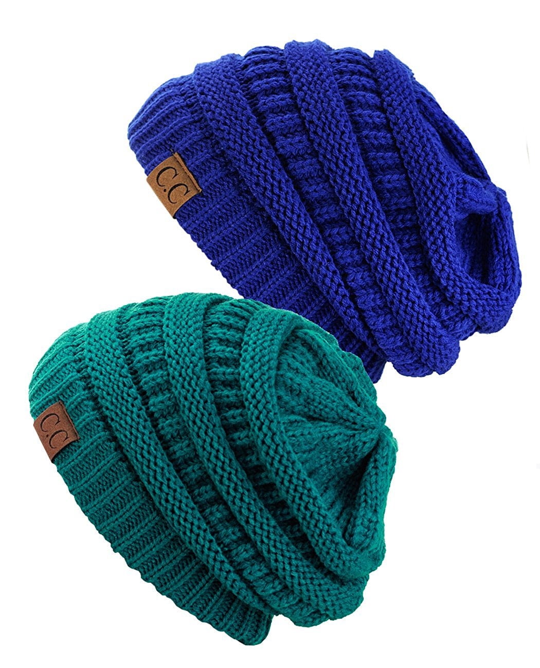 Woman Computer Inventor C.C Women's Knit Beanie Cap Hat (2 PACK), Teal/Royal - Walmart Business ...
