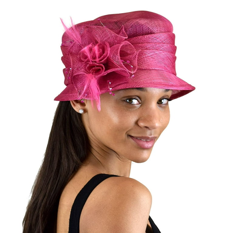 C.C Women s Sinamay Kentucky Derby Wedding Church Dress Hat 1711