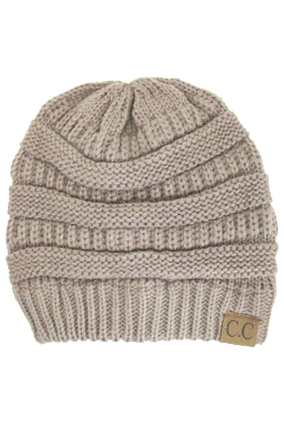 Women's Thick Soft Knit Beanie Cap Hat