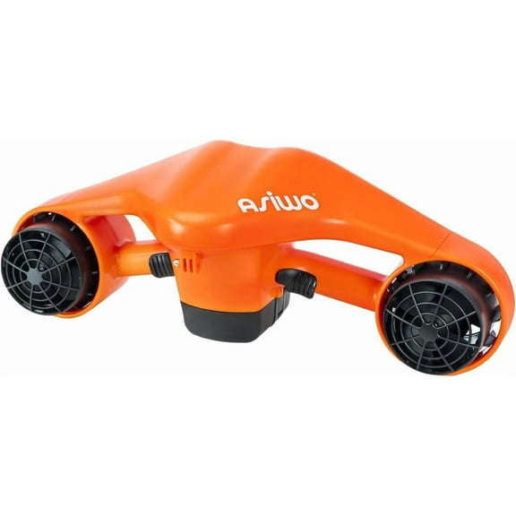 C CAMOLECH Underwater Scooter, Sea Scooter Dual Motors with Action Camera Mount for Kids/Adults, Water Scooter 40M Waterproof for Scuba Diving Snorkeling Pool Sea Adventures (Orange)