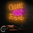 thumbnail image 1 of C-CRAFT Create Your Own Future Neon Led Light Up 27 inch for Home Bedroom Wall Decor, 1 of 5
