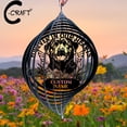 thumbnail image 1 of C-CRAFT Custom Rottweiler Dog Metal Wind Spinner 8 inches, Memorial Wind Spinner Garden Decor, 1 of 4