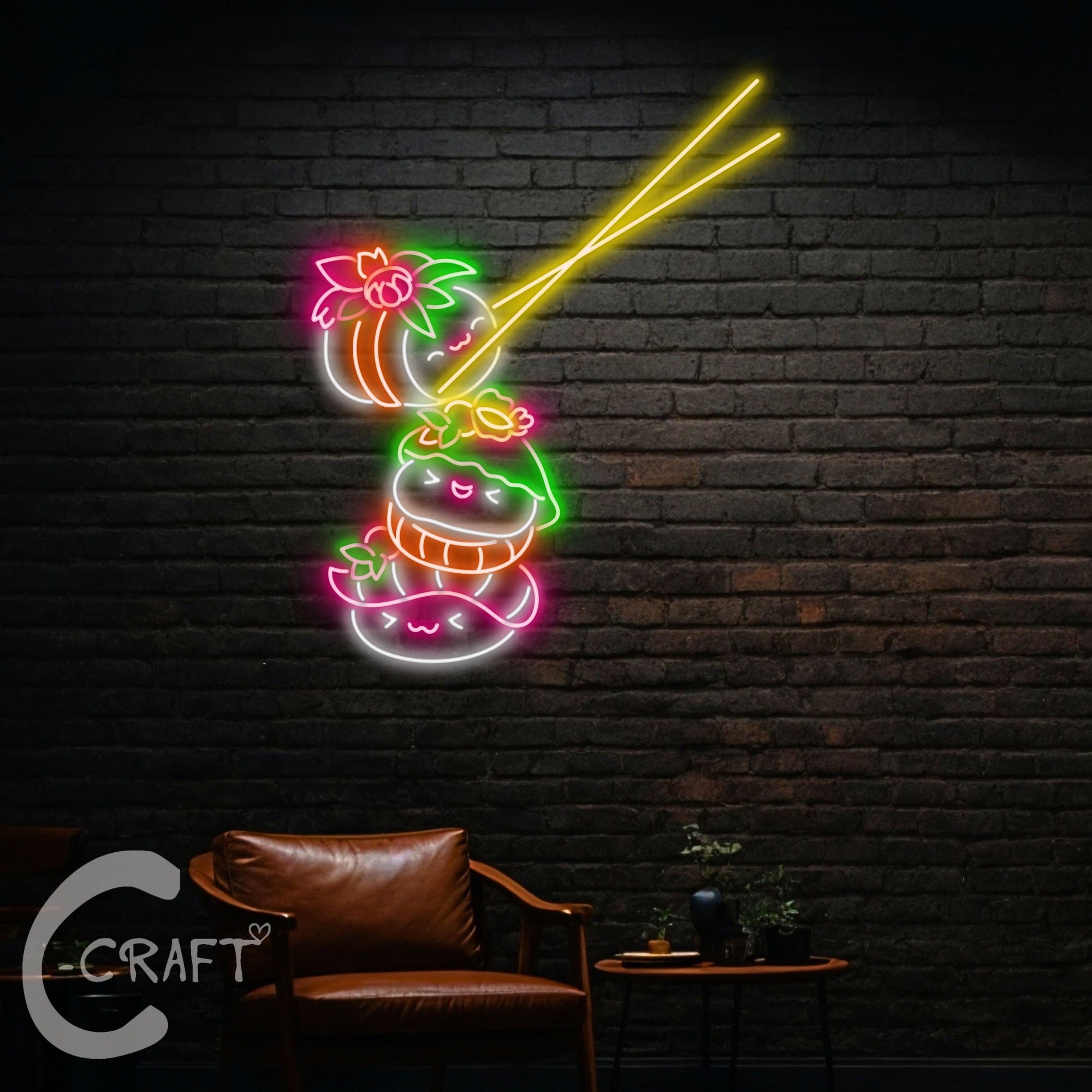 Neon Sign 'Sushi Restaurant' LED reclamebord - Laagste prijsgarantie