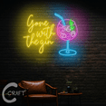 thumbnail image 1 of C-CRAFT Gone With The Gin Neon Led Light Up 23 inch for Gin Cocktail Home Bar Wall Decor, 1 of 5