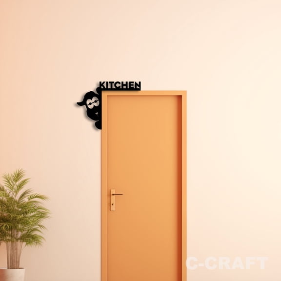 C-CRAFT Kitchen Metal Decorative Door Corner 8 inch For Home & Office Decor