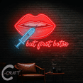 thumbnail image 1 of C-CRAFT Lips Botox UV Printed Led Neon Sign 35 inches, Beauty Salon Decoration, Gift for Grand Opening, 1 of 4