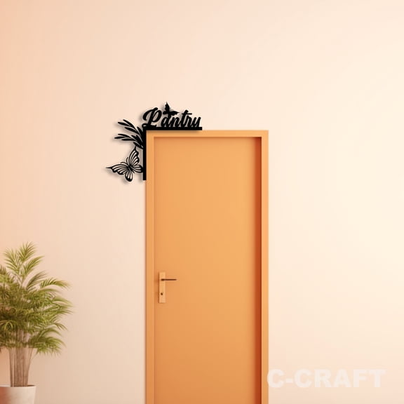 C-CRAFT Pantry Metal Decorative Door Corner 8 inch For Home & Office Decor