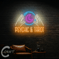 thumbnail image 1 of C-CRAFT Psychic & Tarot Neon Light Led Sign 27 inch for Psychic Tarot Shop Wall Art Decor, 1 of 5