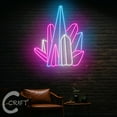 thumbnail image 1 of C-CRAFT Rock Crystal Neon Led Light Up 27 inch for Jewelry Shop Home Bar Wall Decor, 1 of 5