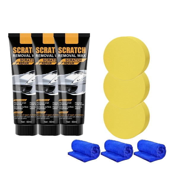 C Car Scratch Repair Cream Kit Paint Scratch Remover Polish Coating 60Ml For Car Headlight Restoration 3Pc