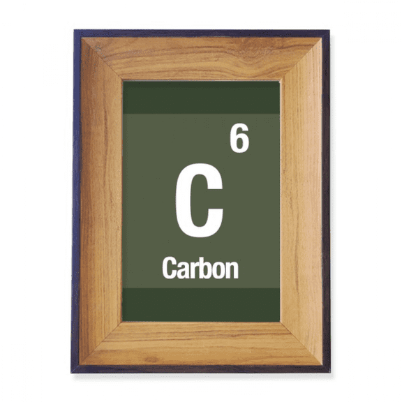 C Carbon Checal Element Science Photo Frame Exhibition Display Art Desktop Painting