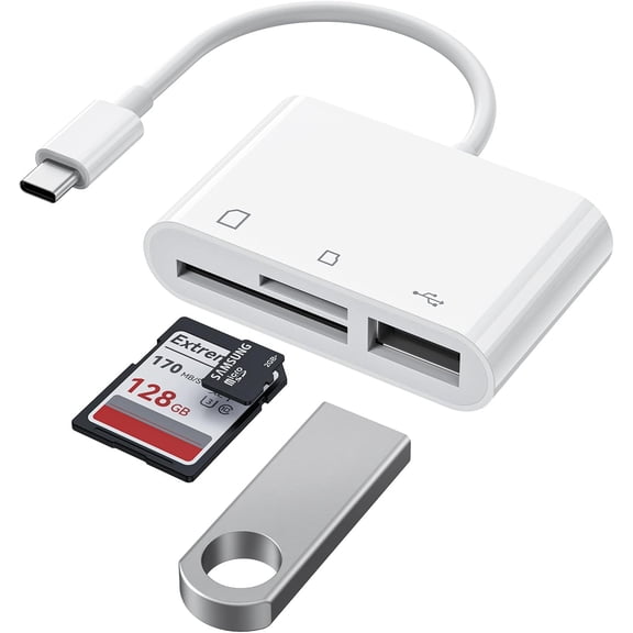 C Card Reader, Compatible with , /Air, , Camera Card Reader for XPS, Galaxy / and C Devices