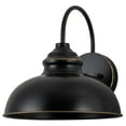 thumbnail image 1 of C Cattleya 1-Light Black Outdoor Barn Light with Gold Edges, 1 of 5