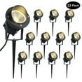 thumbnail image 1 of C Cattleya 12-Pack 11in Outdoor LED Landscape Spotlight with Ground Stakes for Garden Pathway and Courtyard, 1 of 9