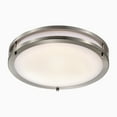 thumbnail image 1 of C Cattleya 15.75 in. Dimmable 25W Selectable LED Flush Mount 3000K/4000K/5000K -Brushed Nickel, 1 of 5