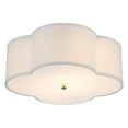 thumbnail image 1 of C Cattleya 2-Light White Linen Flush Mount with Acrylic diffuser, 1 of 6