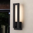 thumbnail image 1 of C Cattleya 22.5in Matte Black Integrated LED Outdoor Wall Light, 1 of 6