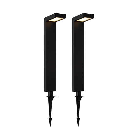 C Cattleya 3W Low Voltage Black Aluminum LED Outdoor Landscape Path Lights (2-pack)