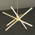 thumbnail image 1 of C Cattleya 4-Light Gold Sputnik LED Chandelier(30W), 1 of 6