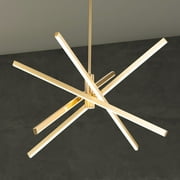 C Cattleya 4-Light Gold Sputnik LED Chandelier(30W)