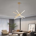 thumbnail image 1 of C Cattleya  4-Light Sputnik LED Chandelier Hanging Pendant Light Gold, 1 of 5