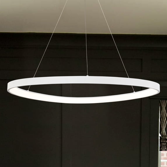 C Cattleya 48W White Aluminum Dimmable LED Pendant Light