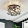 thumbnail image 1 of C Cattleya  2-Light Incandescent Crystal Flush Mount Ceiling Light Fixture, 1 of 5