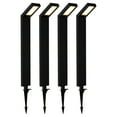thumbnail image 1 of C Cattleya Low-voltage Black Aluminum LED Landscape Path Lights with Frosted Glass Shade(4-Pack), 1 of 7