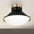 thumbnail image 1 of C Cattleya Matte Black Color Temperature Selectable 3000K/4000K/5000K Dimmable LED Flush Mount, 1 of 7