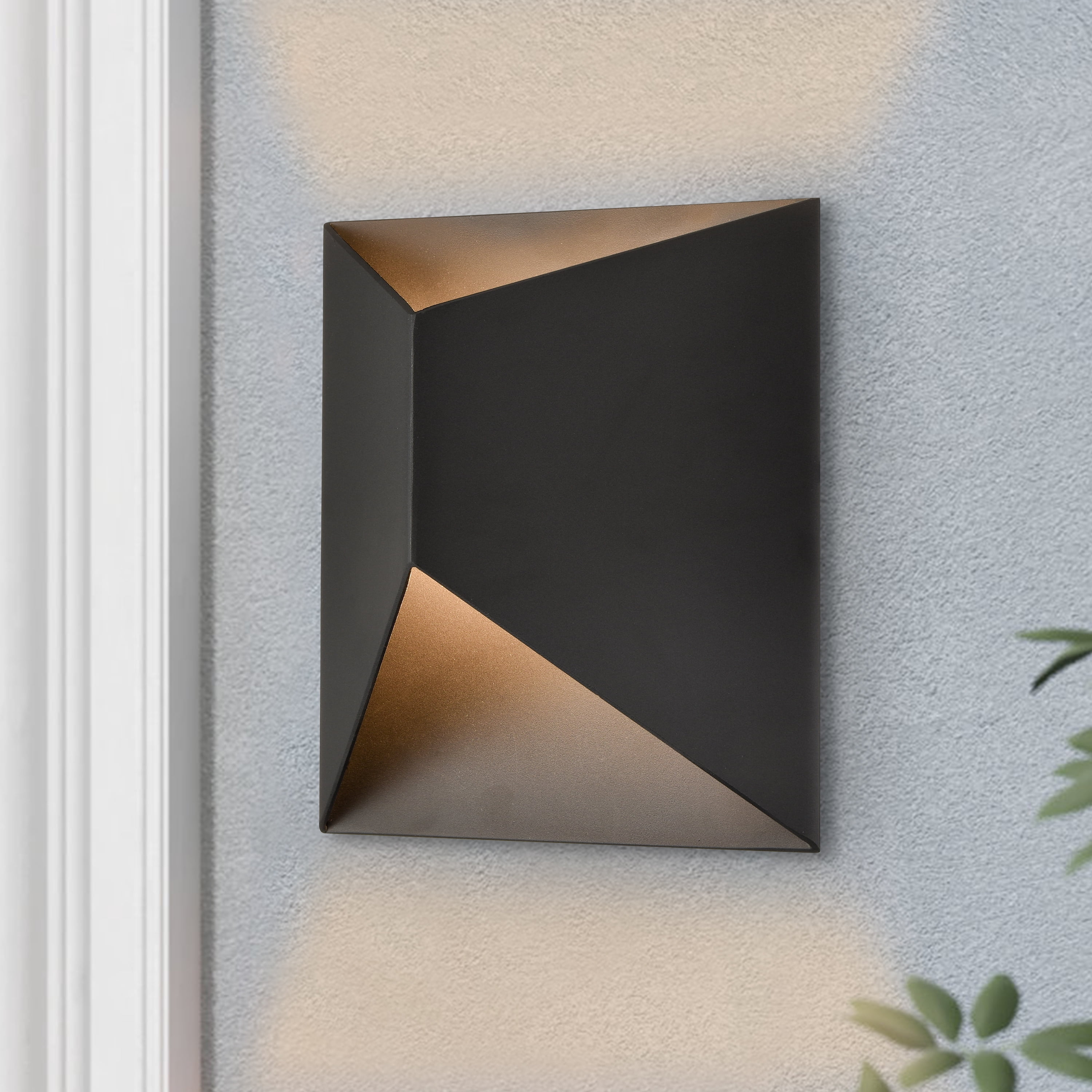 C Cattleya Matte Black Modern LED Outdoor Wall Light