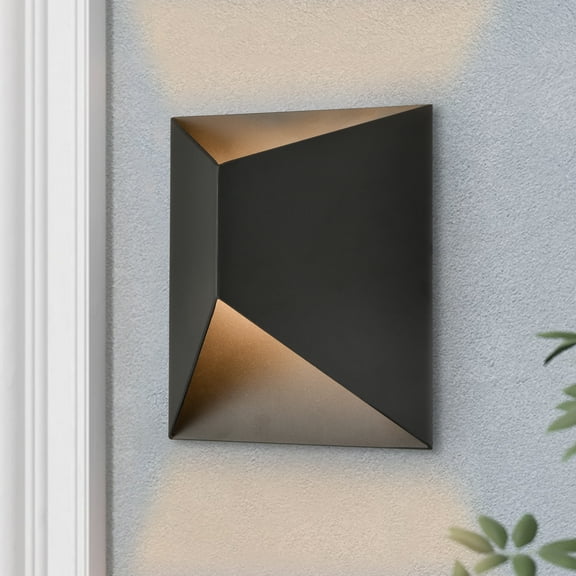 C Cattleya Matte Black Modern LED Outdoor Wall Light